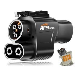 AFS NACS to CCS EV Adapter 500A 1000V for Ford GM Rivian Fast Charging